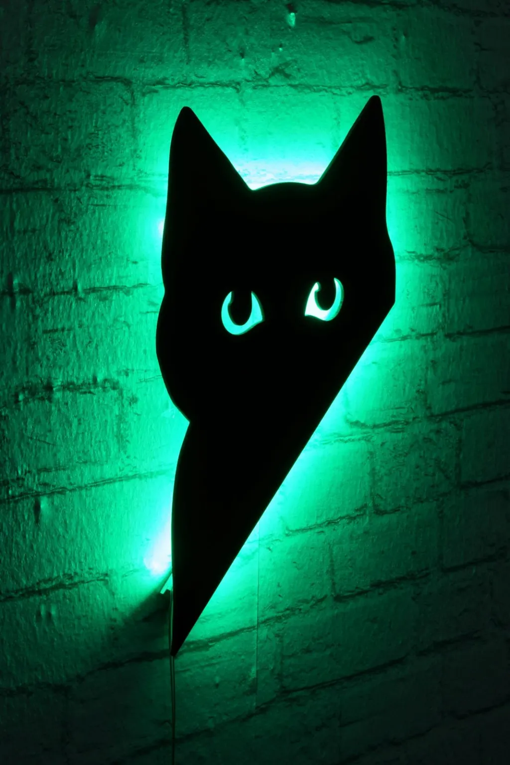 Dritë dekorative LED, formë mace, ngjyrë e gjelbër, Wallity Cat 2 - 2