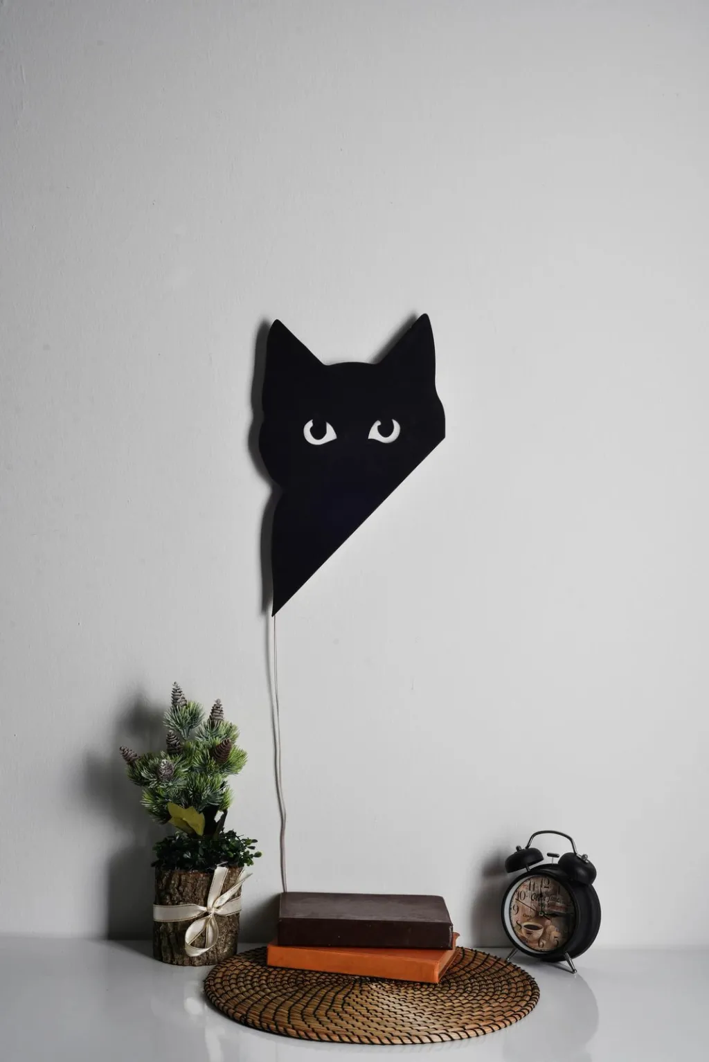 Dritë dekorative LED, formë mace, ngjyrë e gjelbër, Wallity Cat 2 - 4