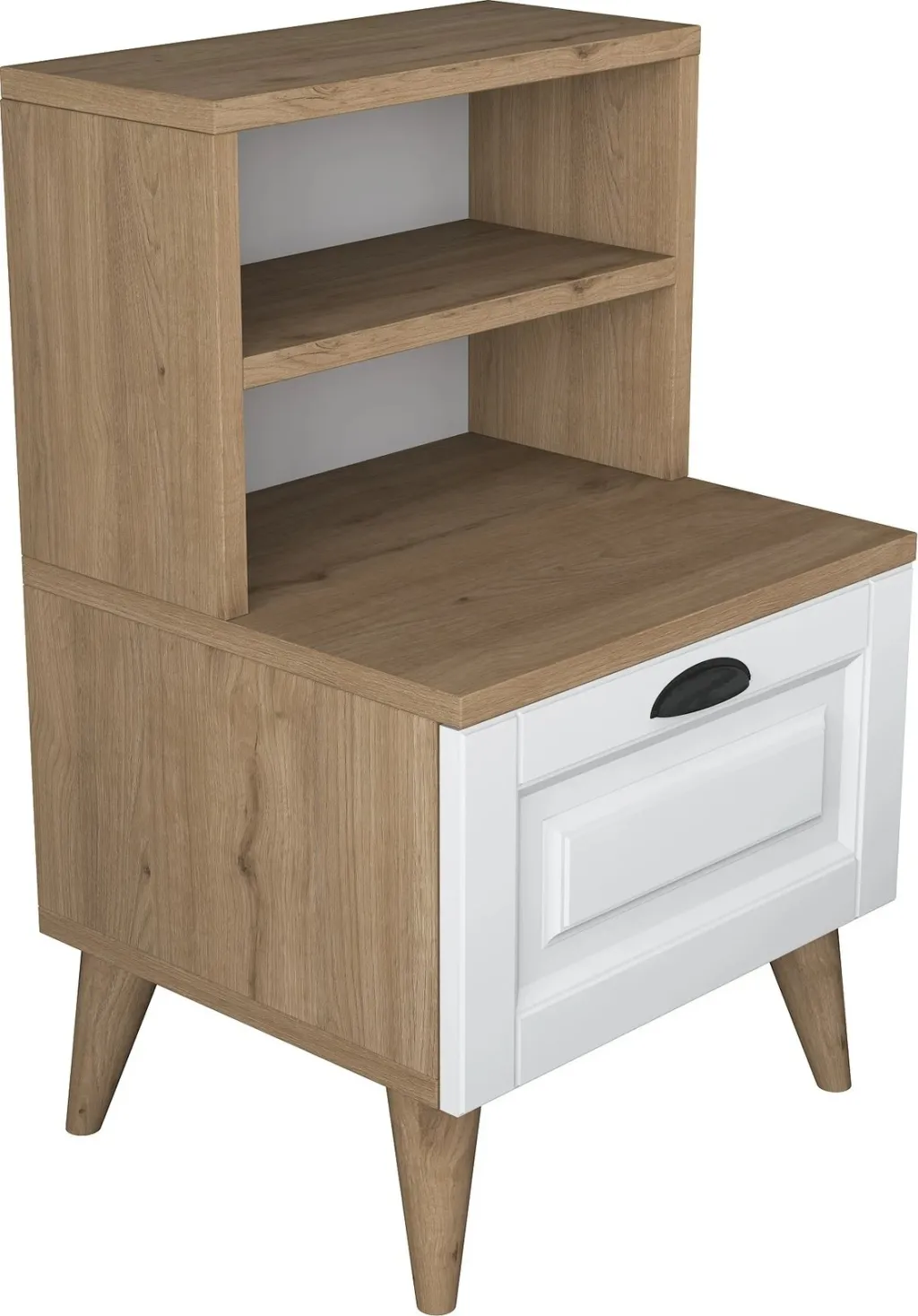 Komodin Hanah Home, BD105 - 2786, ngjyrë arre dhe e bardhë - 6