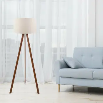 Llambë dyshemeje Opviq, AYD-1527, ecru dhe kafe, 38x140cm