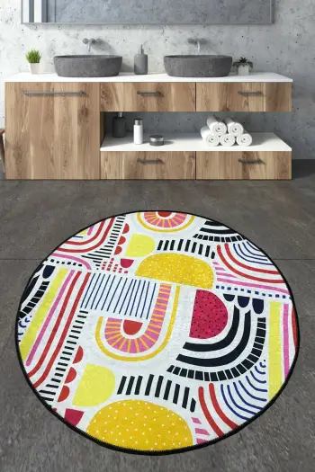 Tapet banje Mijölnir, Perido, shumëngjyrësh, 120x120cm
