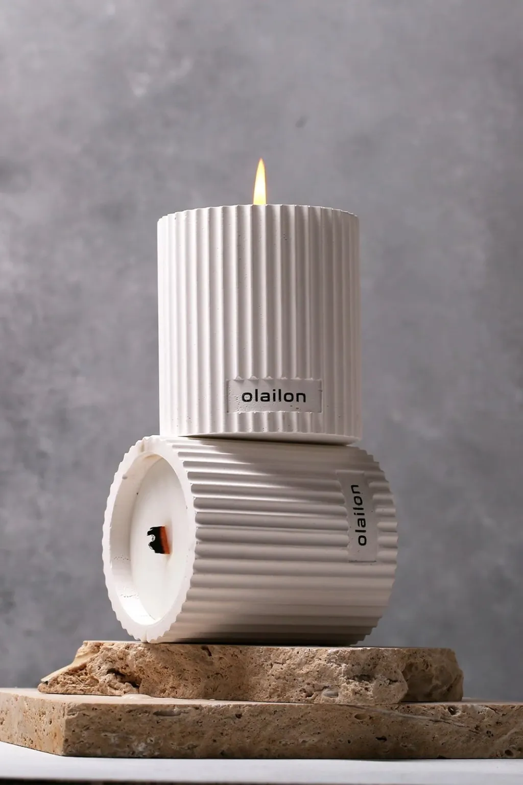Qiri dekorativ Aberto Design Damla, i bardhë - 3