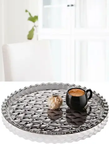 Set tabakash (6 copë), Hermia, C-DD-14, ngjyrë tymi, 30cm