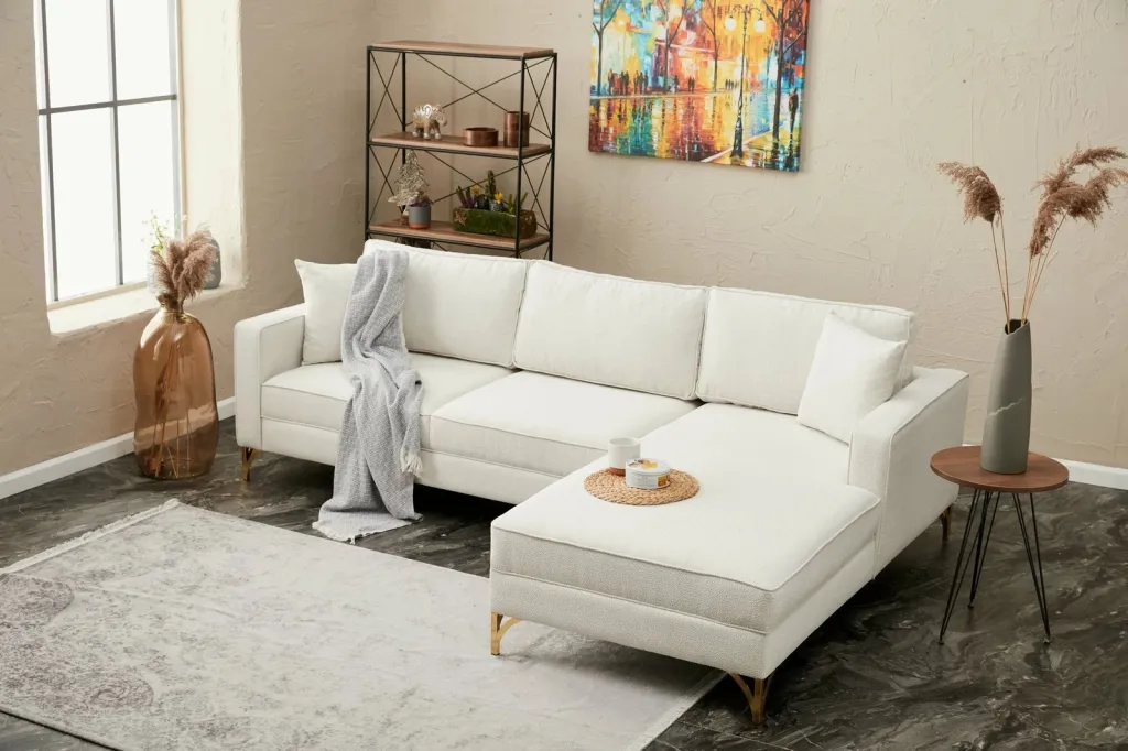 Këndare Atelier del Sofa, Berlin, e djathtë, krem dhe ari - 2