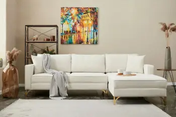 Këndare Atelier del Sofa, Berlin, e djathtë, krem dhe ari