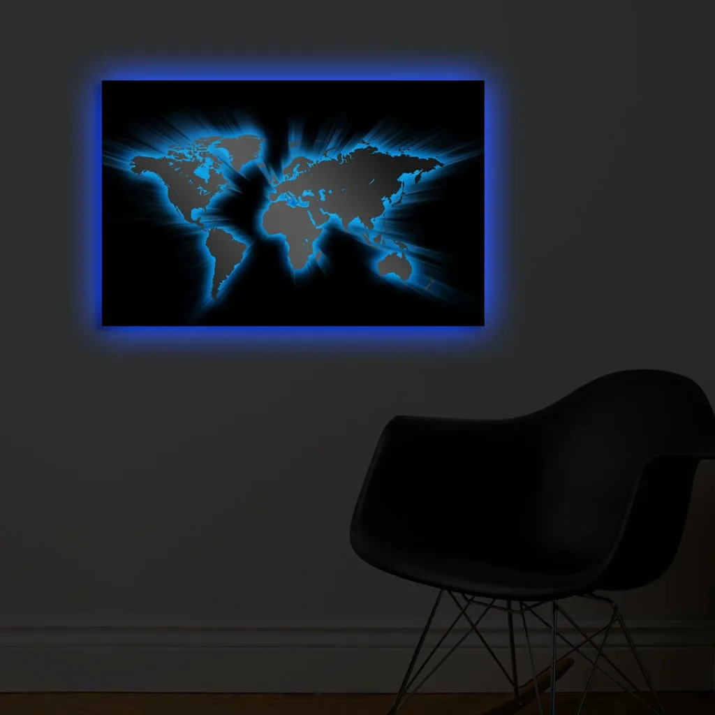 Pikturë dekorative me drita LED, Wallity, 4570DACT-35 - 1