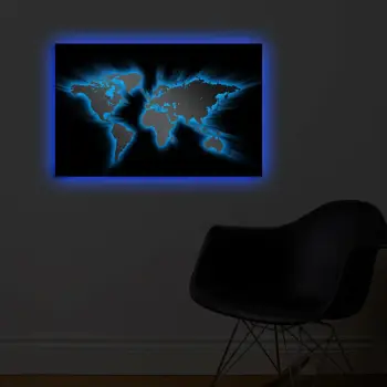 Pikturë dekorative me drita LED, Wallity, 4570DACT-35