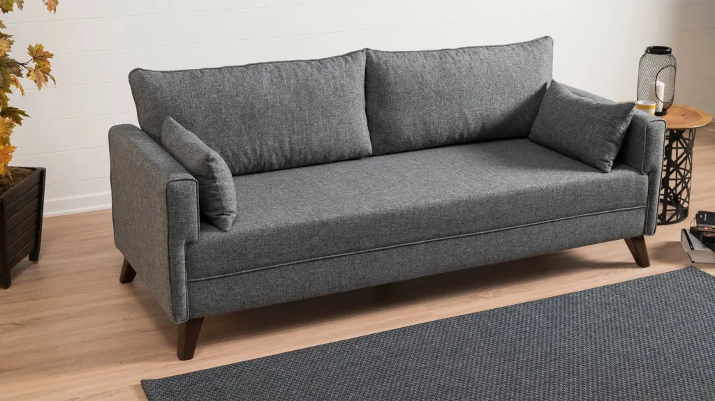 Divan-krevat trefësh, ngjyrë gri, Bella Sofa Bed - 3
