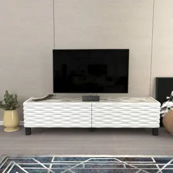 Komodinë për TV Lerze, bardhë