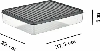 Set kuti për organizim (12 copë), ngjyrë antracit, BNMPEGYAR12-2