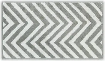 Peshqir fytyre Mijölnir, dizajn zig-zag, bardhë-gri