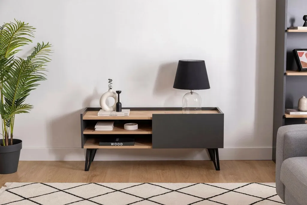 Komodë TV Hanah Home, Viper, ngjyrë safir dhe antracit - 1