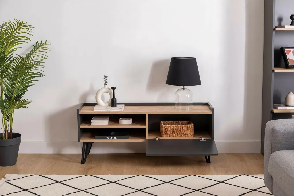 Komodë TV Hanah Home, Viper, ngjyrë safir dhe antracit - 2