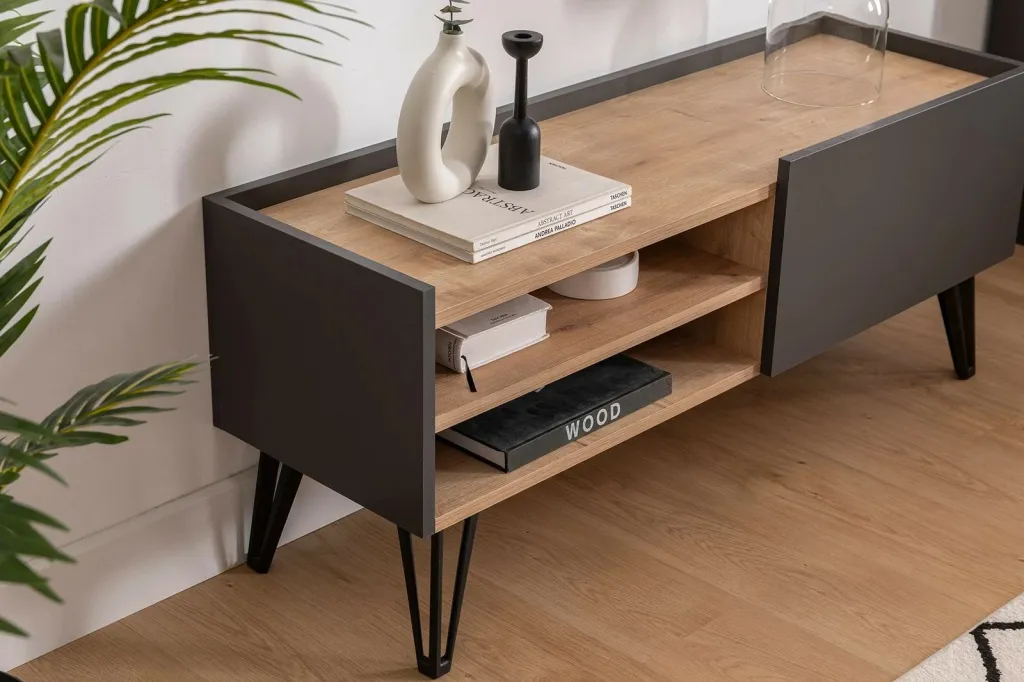 Komodë TV Hanah Home, Viper, ngjyrë safir dhe antracit - 3