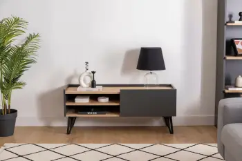 Komodë TV Hanah Home, Viper, ngjyrë safir dhe antracit
