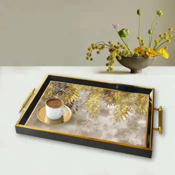 Tabaka xhami dekorative, shumëngjyrëshe, Aberto Design, TPA9854