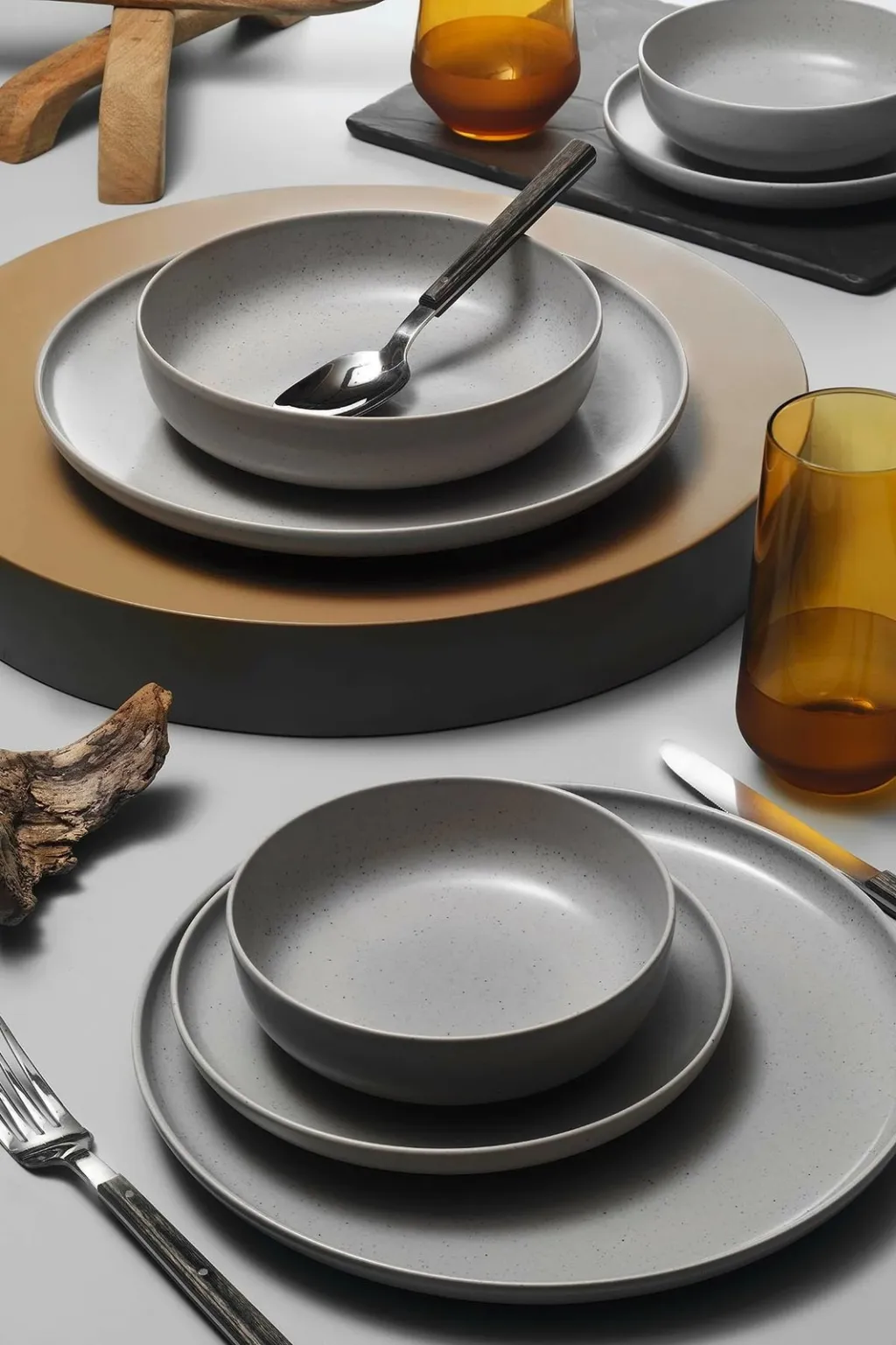 Set darke prej porcelani, 8 pjesë, Hermia, MOD08YS720159 - 1