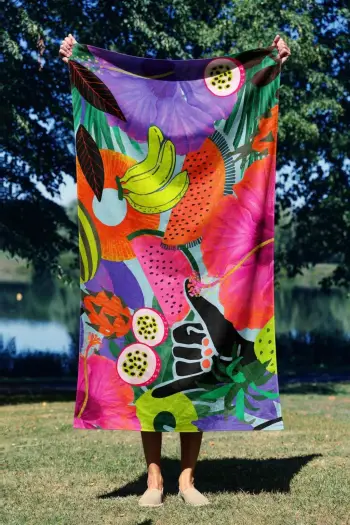 Peshqir plazhi Mijölnir, Tropical Vibes, 70x130cm