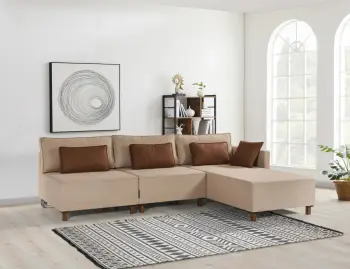 Kënd divan-krevat Atelier del Sofa, Matris, kënd i djathtë, ngjyrë kafe