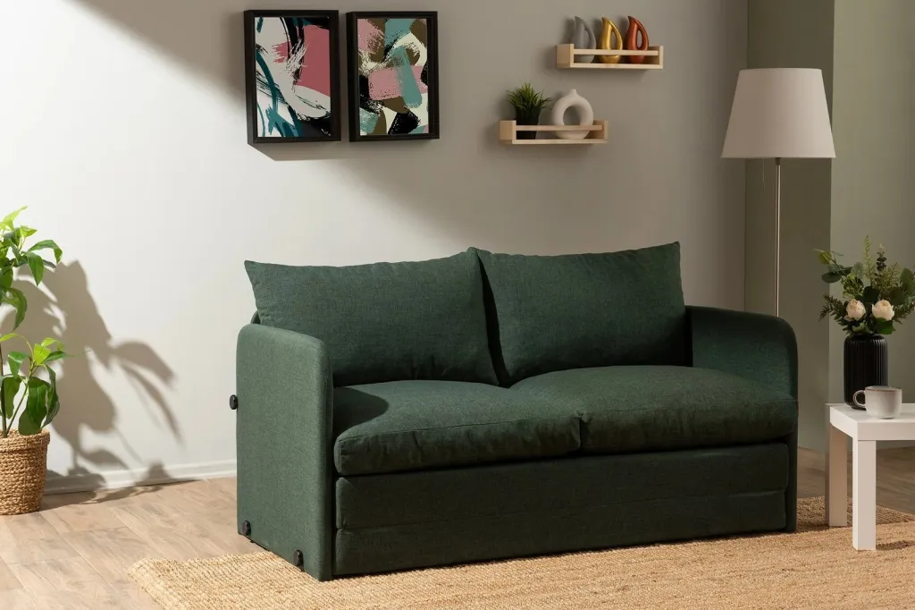 Divan-krevat dy ulës, ngjyrë e gjelbër, Saga XL, Atelier del Sofa - 2