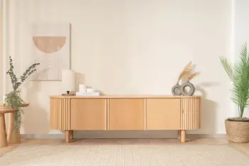 Komodë TV Hanah Home, Lugias, ngjyrë ahu