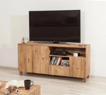 Komodinë për TV Marina Mila, pishë atlantike