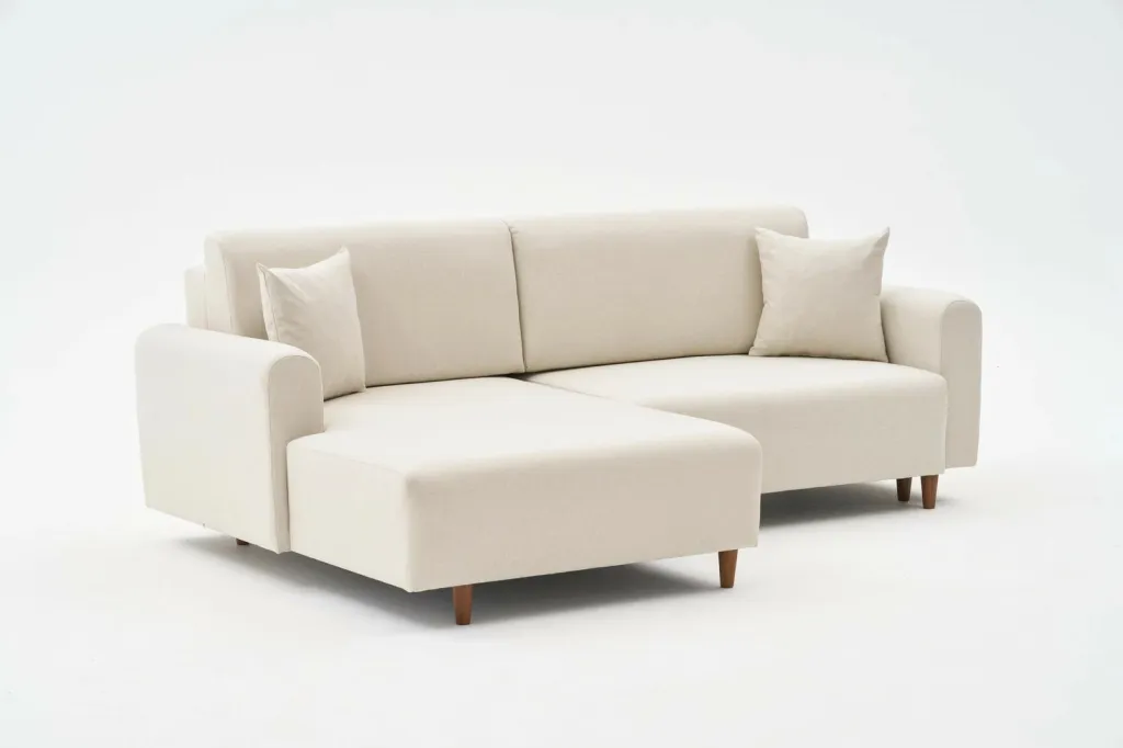 Kënd divan-krevat Atelier del Sofa, Mane majtas, krem - 7