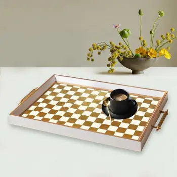 Tabaka xhami Aberto Design, shumëngjyrëshe, TPB9915, 50x29x3.5 cm