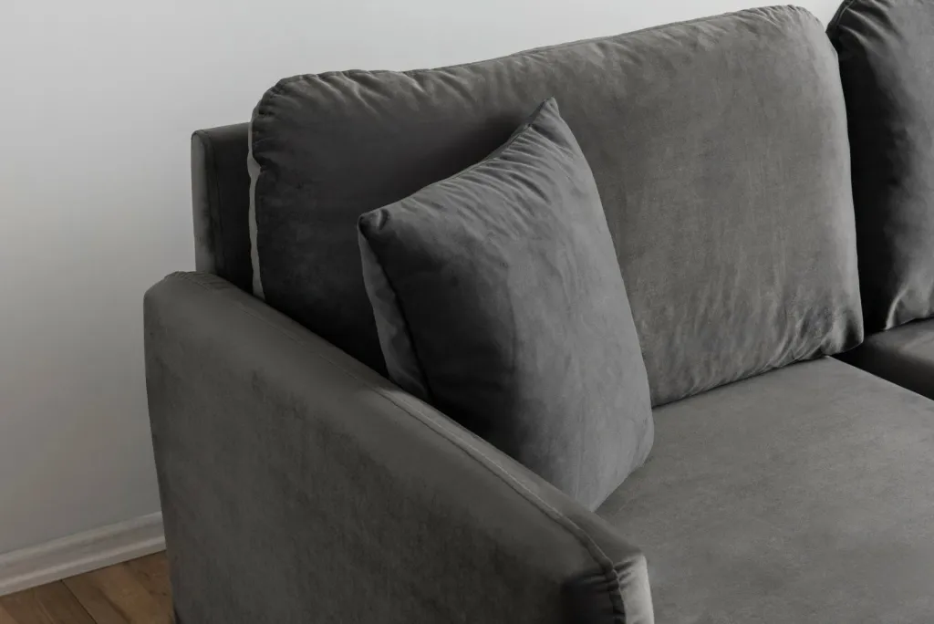 Këndsofa Reya, ngjyrë antracit - 4