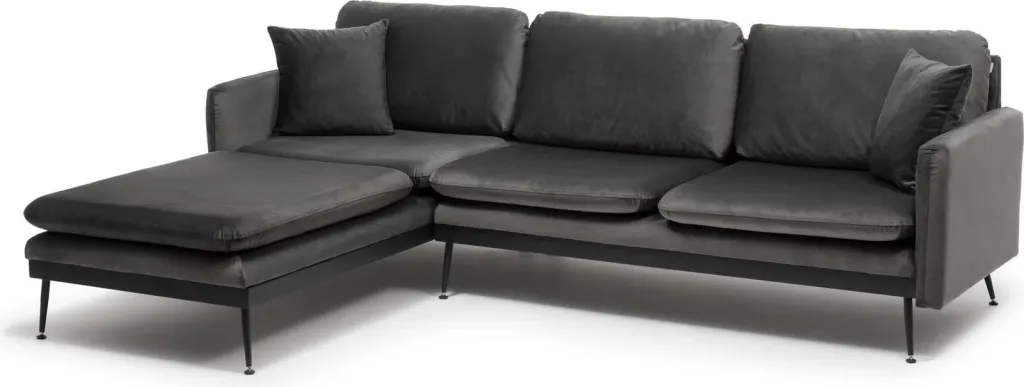 Këndsofa Reya, ngjyrë antracit - 8