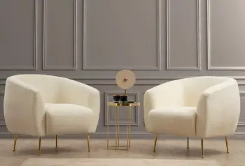 Karrige Wing Atelier del Sofa, bouclette krem Eses