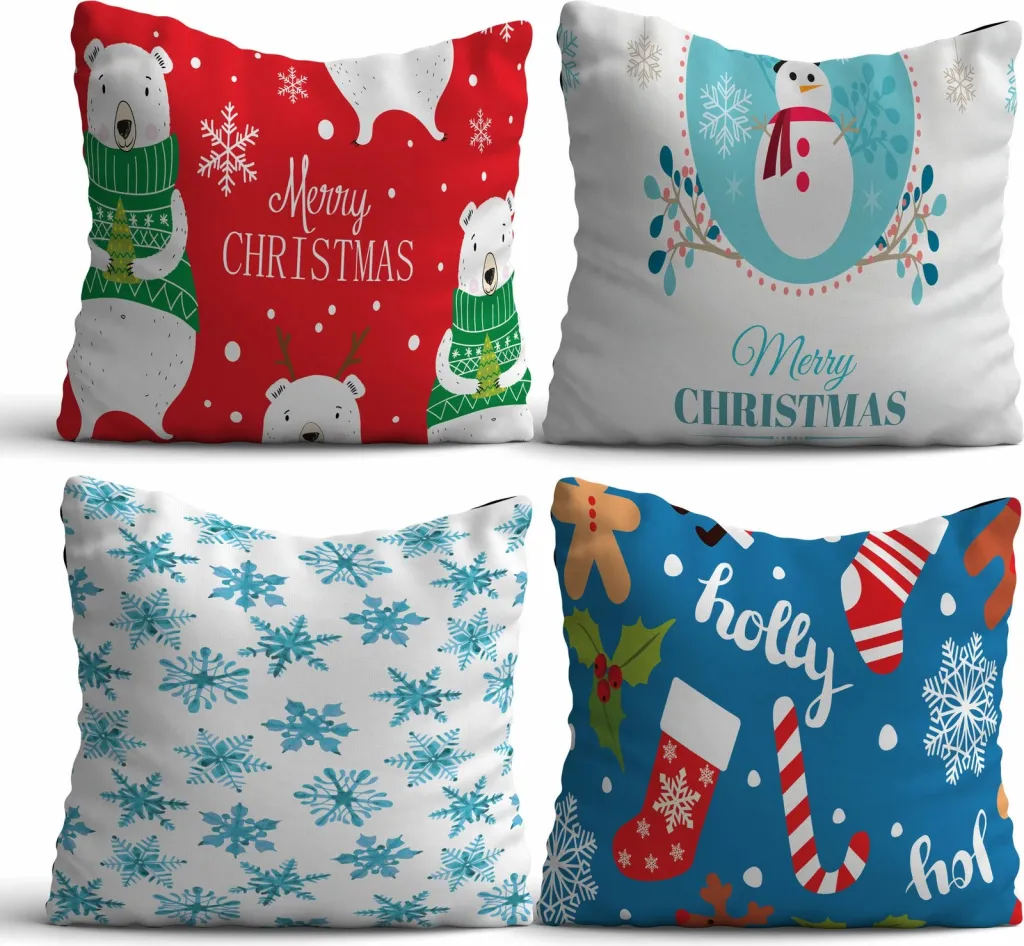 Set jastëkësh (4 copë), Aberto Design, NYXMAS19 - 1