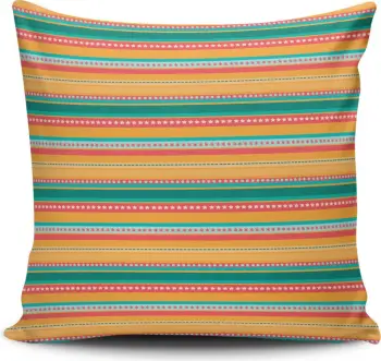 Jastëk mbulesë Aberto Design, NKLF-141, shumëngjyrëshe, 43x43cm