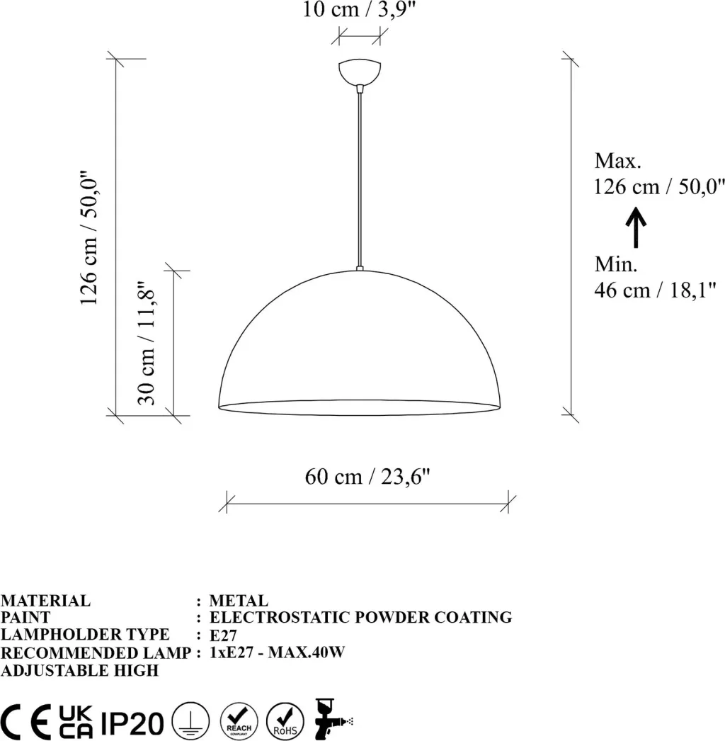 Llambë tavani Opviq, ngjyrë ari, Kure-60-Mr-724-1 - 7