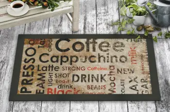 Tapet PVC Aberto Design, motiv kafeje, multingjyrësh, 45x70cm