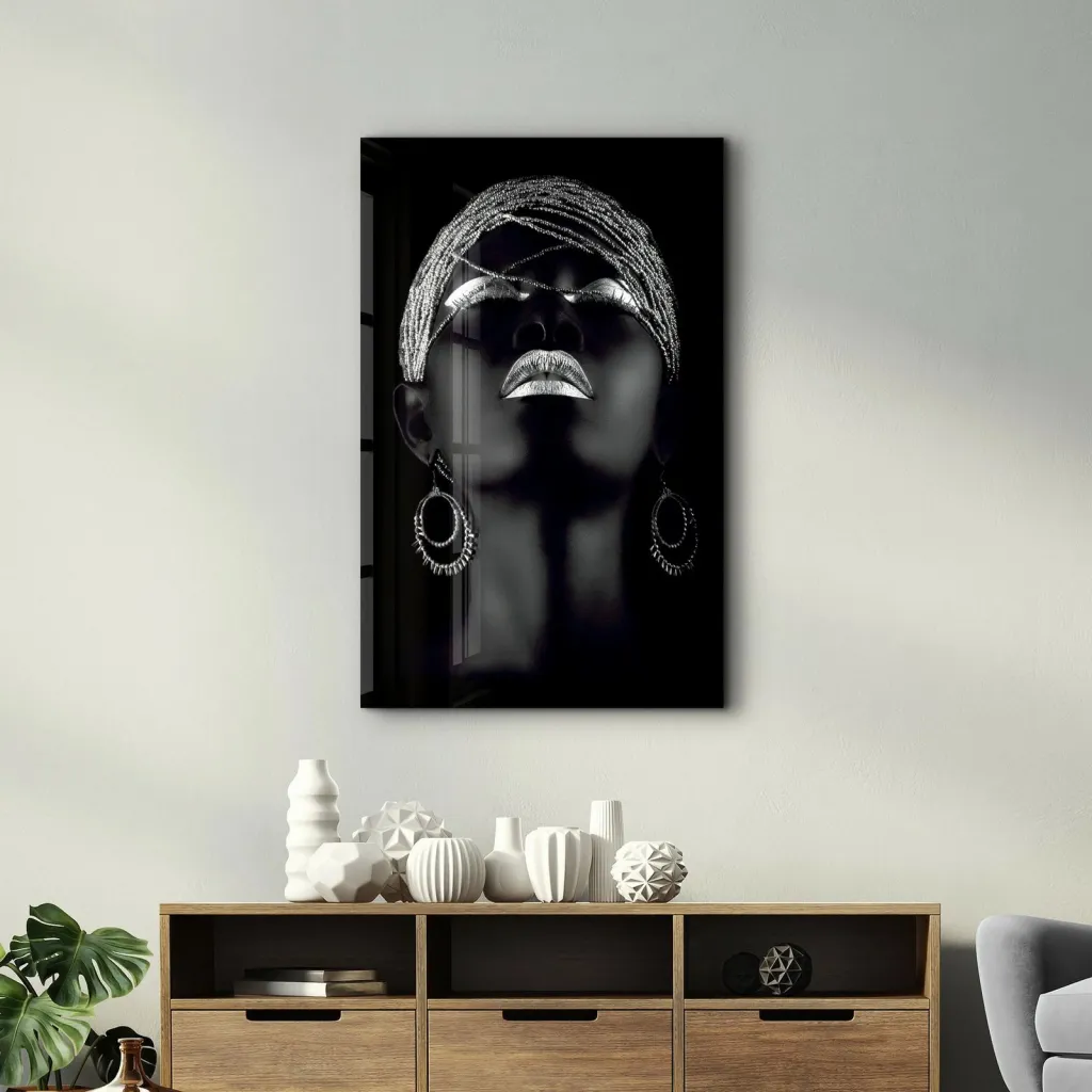 Pikturë dekorative prej xhami të temperuar, Wallity, CAM-3002, 46x72cm - 3