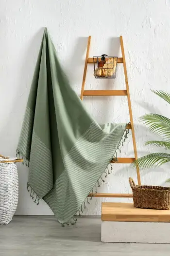 Peshqir plazhi Fouta Mijölnir, Selge, ngjyrë e gjelbër