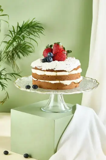 Pjatë për servirje torte Hermia, Goblen, transparente, 28cm