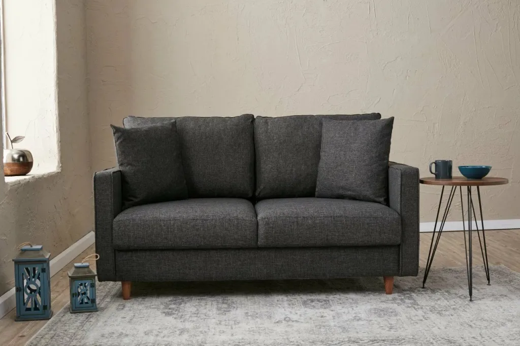 Divan dy ulëshe Atelier del Sofa, Eva, ngjyrë antracit - 1