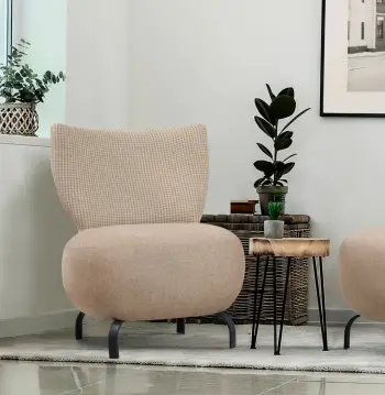Karrige Wing Atelier del Sofa, Loly, krem