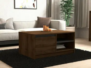 Tavolinë kafeje Hanah Home, ongu - ngjyrë arre, antracit