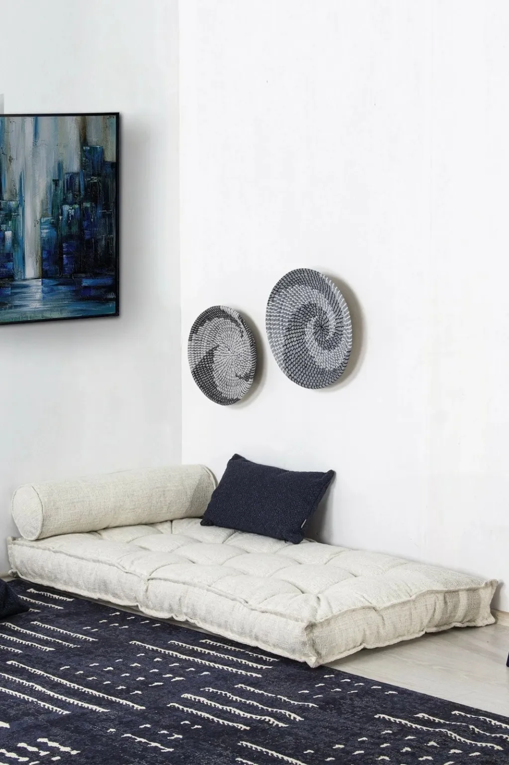 Jastëk për divan Atelier del Sofa, buklet, i bardhë - 2