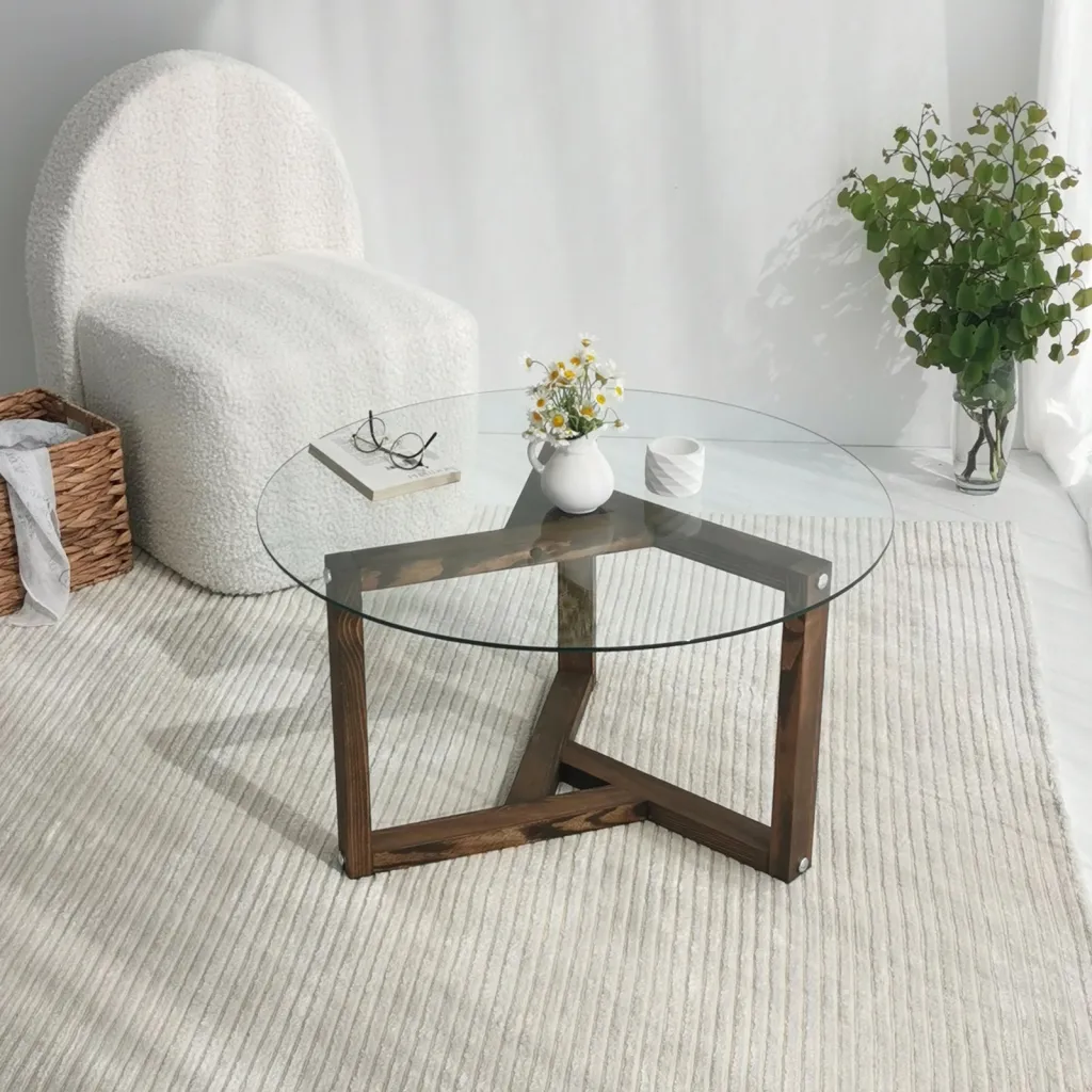 Tavolinë kafeje Hanah Home, Miro, ngjyrë arre - 5