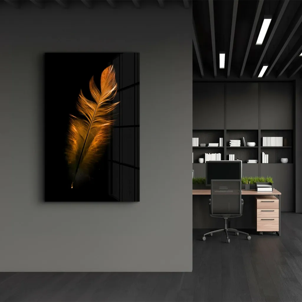Pikturë dekorative prej xhami të temperuar, Wallity, OGLS-6009, 46x72cm - 1
