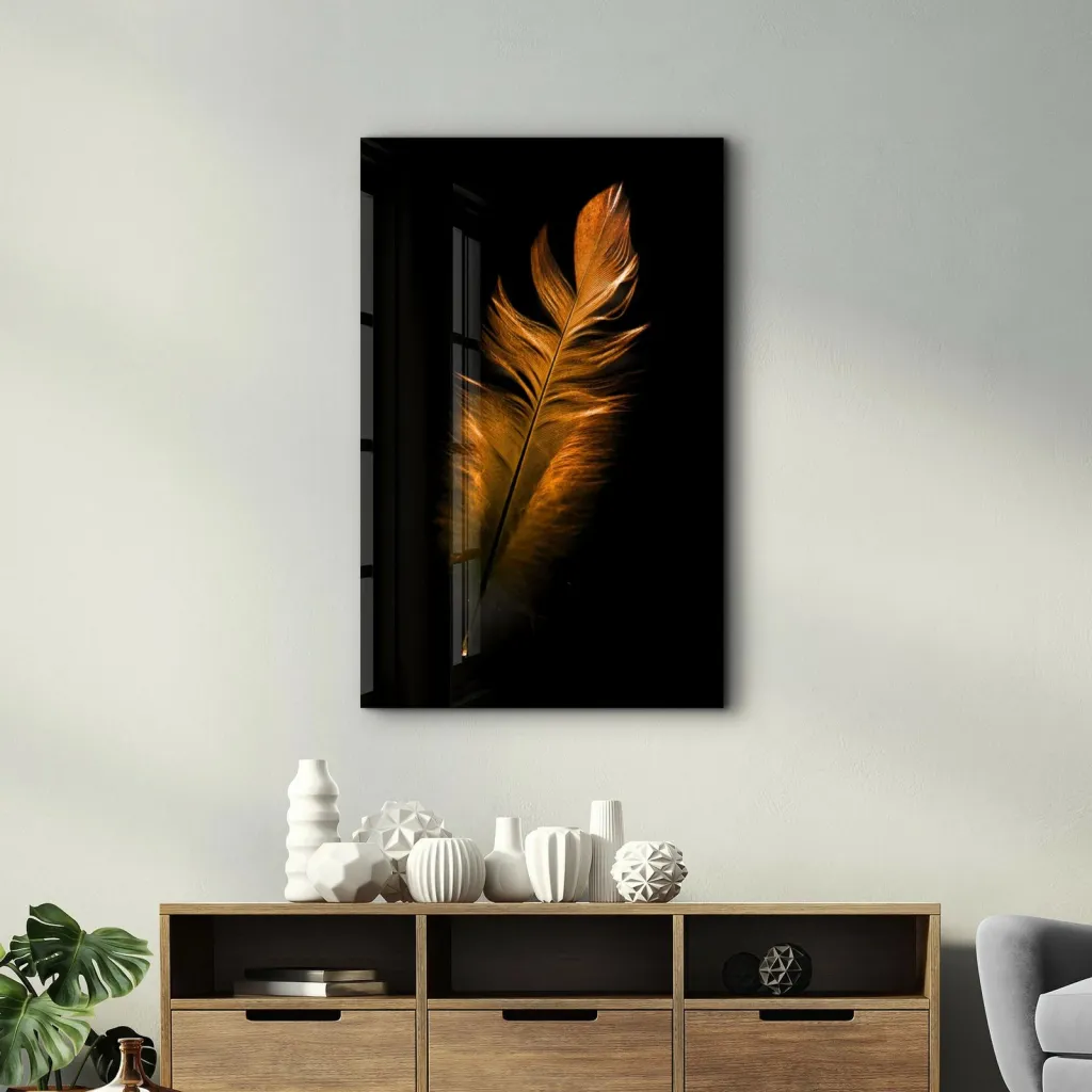 Pikturë dekorative prej xhami të temperuar, Wallity, OGLS-6009, 46x72cm - 3