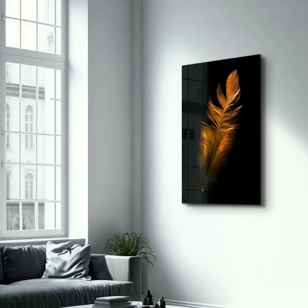 Pikturë dekorative prej xhami të temperuar, Wallity, OGLS-6009, 46x72cm - 4