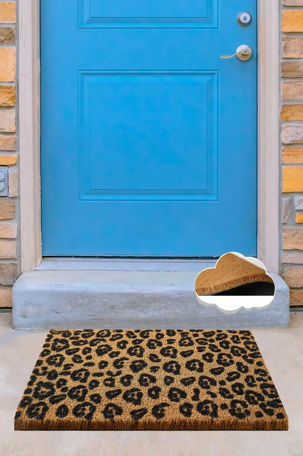 Tapet hyrës Coco, model leopard, shumëngjyrësh, 40x60cm - 1