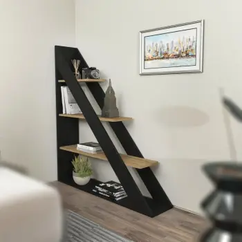 Raft librash Hanah Home, Vo4-Ob, ngjyrë lis dhe e zezë