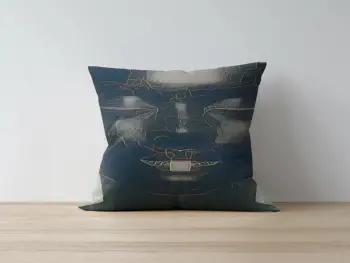 Jastëk dekorativ Aberto Design, a1196, shumëngjyrësh, 43x43cm