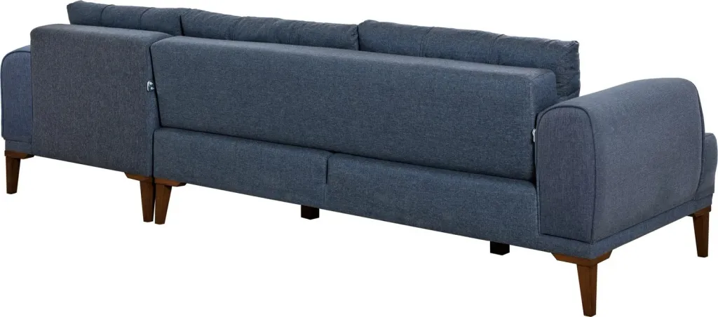 Këndore Vina, ngjyrë kaltër e errët, këmbë druri, Atelier del Sofa - 8